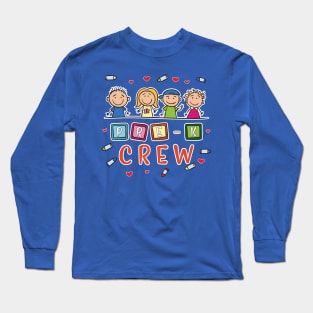 Pre-K Crew Preschool Back To School T-Shirt 1st Grade Pre-School Long Sleeve T-Shirt